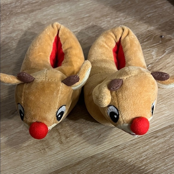 Other - Reindeer Plush Slippers for Kids 12/18 Mo
